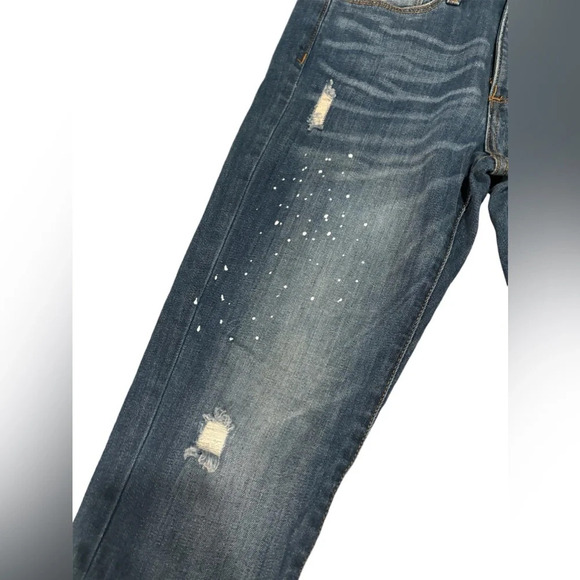 Banana Republic Skinny Jeans Paint Splatter - Picture 2 of 9